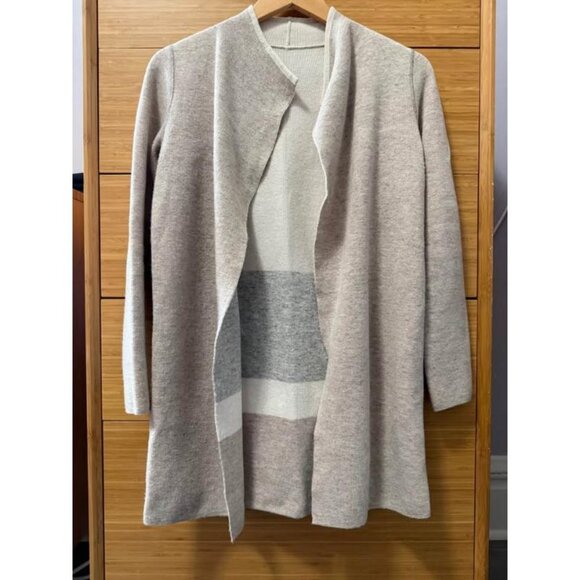 LOFT reversible wool coatigan - Picture 2 of 2